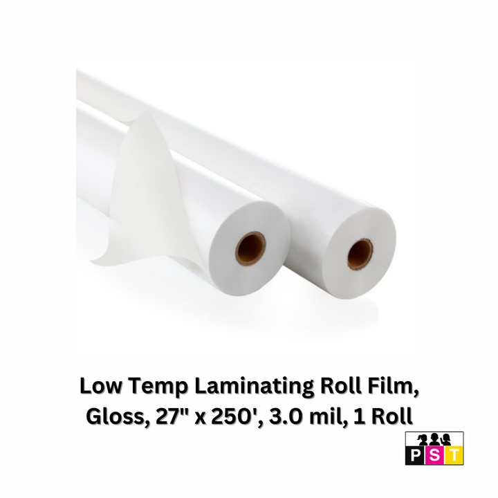 GBC® Low Temp Laminating Roll Film, Gloss, 27" x 250', 3 mil, 1 Roll