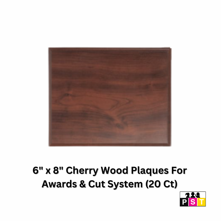 6" x 8" Cherry Wood Plaques - Perfect Poster - Awards & Cut Supplies