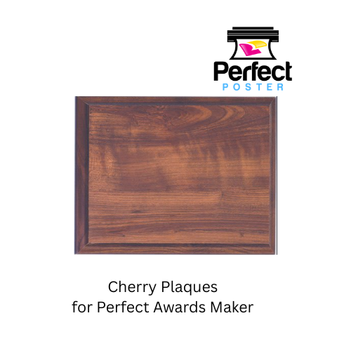 5" x 7" Cherry Plaques - Perfect Poster - Awards Maker Supplies