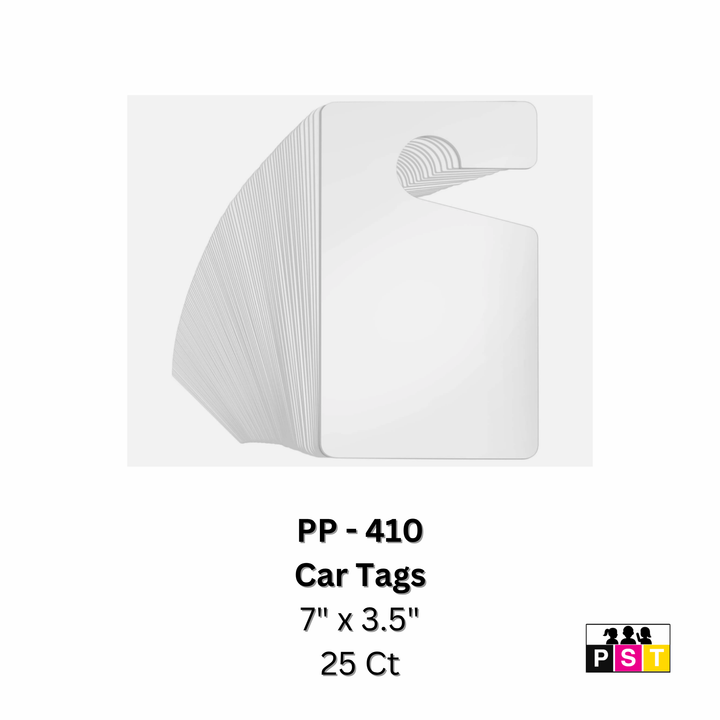 Car Tag - 7" x 3.5" (25 Ct)