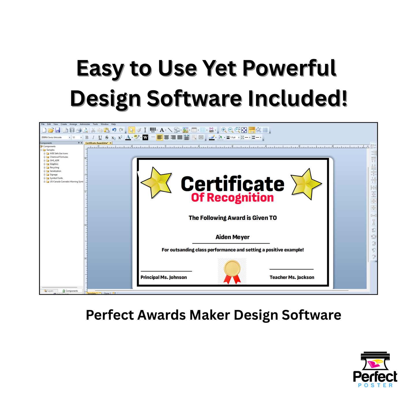 Perfect Awards Maker Software - Awards Maker Design Software