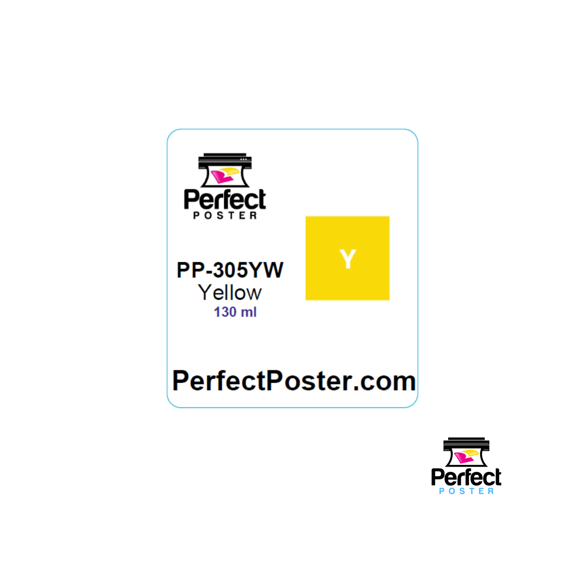 Poster Maker Supplies - Yellow Ink Cartridge  - Poster Maker - Canon 610 - Compatible - PSS LOD 1.0 - PP-305YW