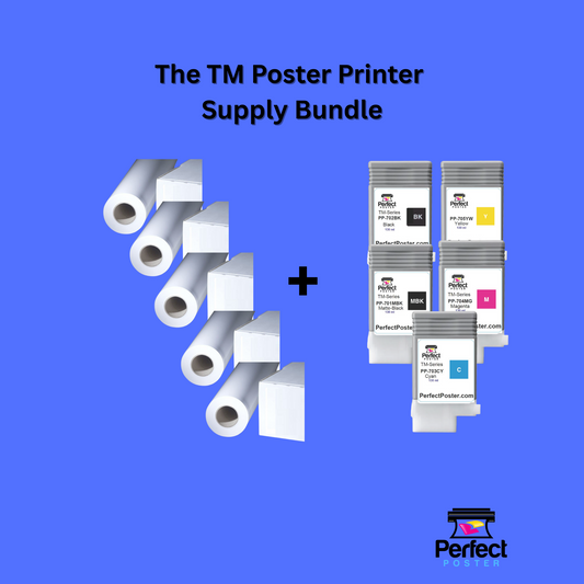  Poster Maker Supplies - Poster Printer Ink -TM-250 -  Poster Printer Paper - LOD 2.0 PM  Ink - Compatible - Poster Paper