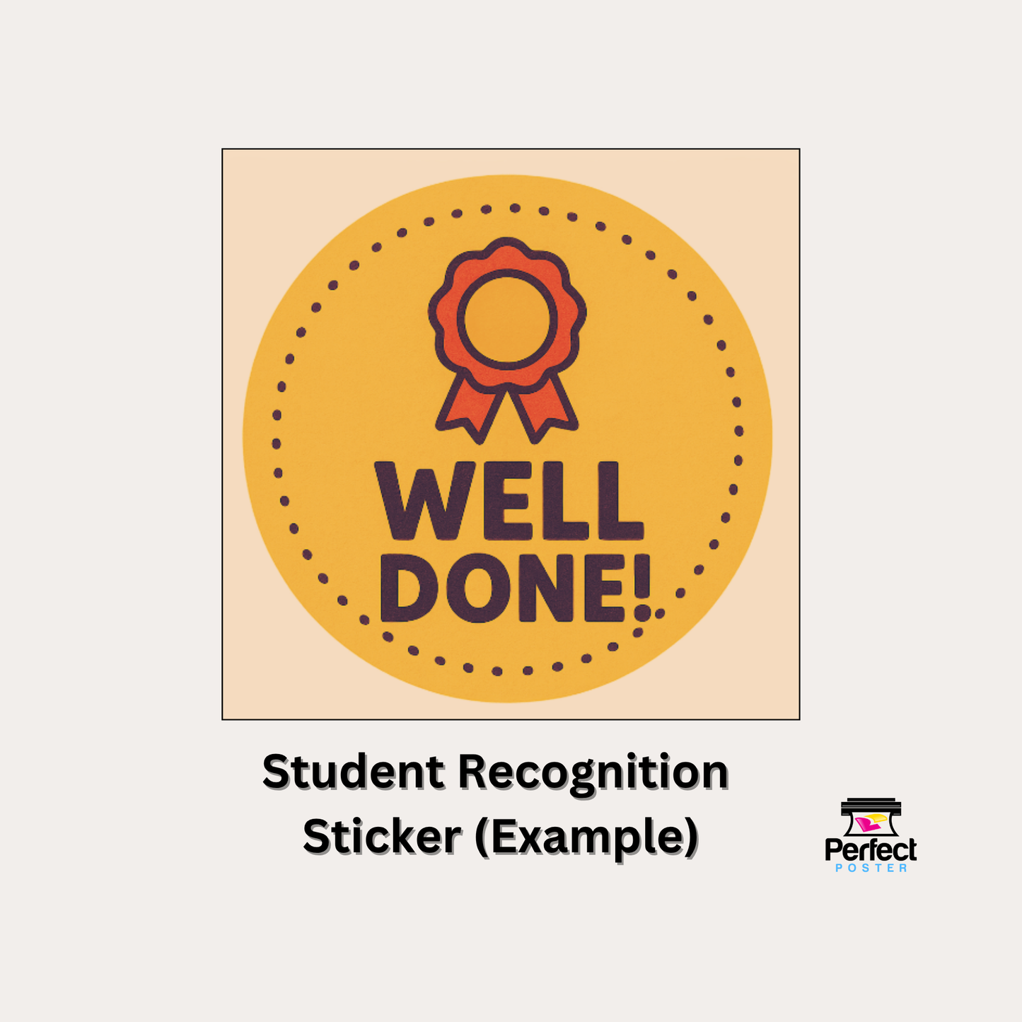 Student Recognition Sticker - Awards Maker Supplies - Awards Maker